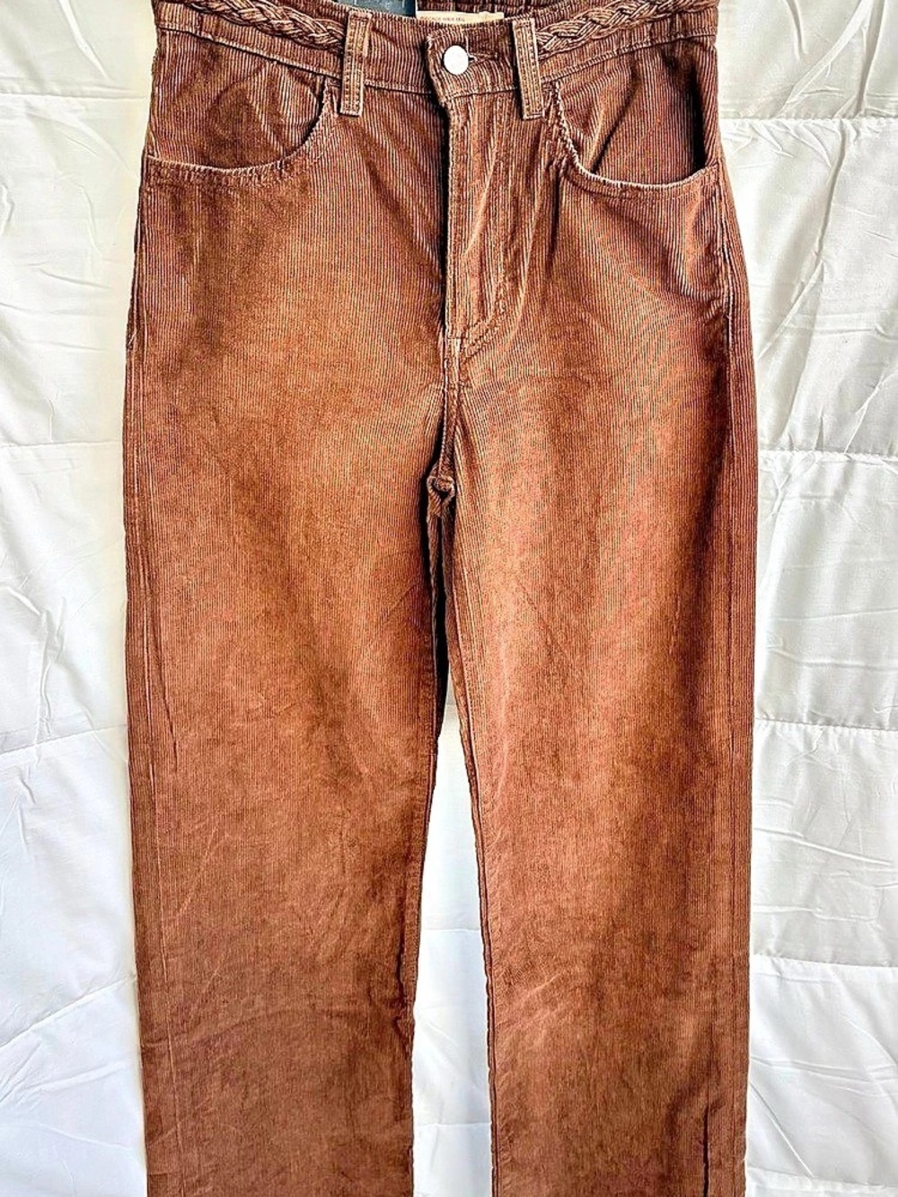Levi's Ribcage Wide Leg Braided Corduroy Pants Corduroy Pants Waist 25/32 NWT